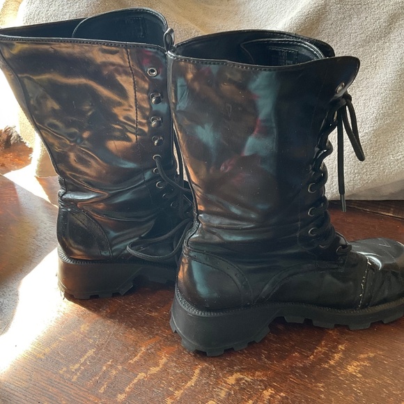 COMBAT BLACK BOOTS USED UNISEX SIZE 8.5 by EXPELLED - Picture 10 of 13